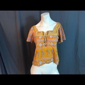 Free people hippie top shirt S